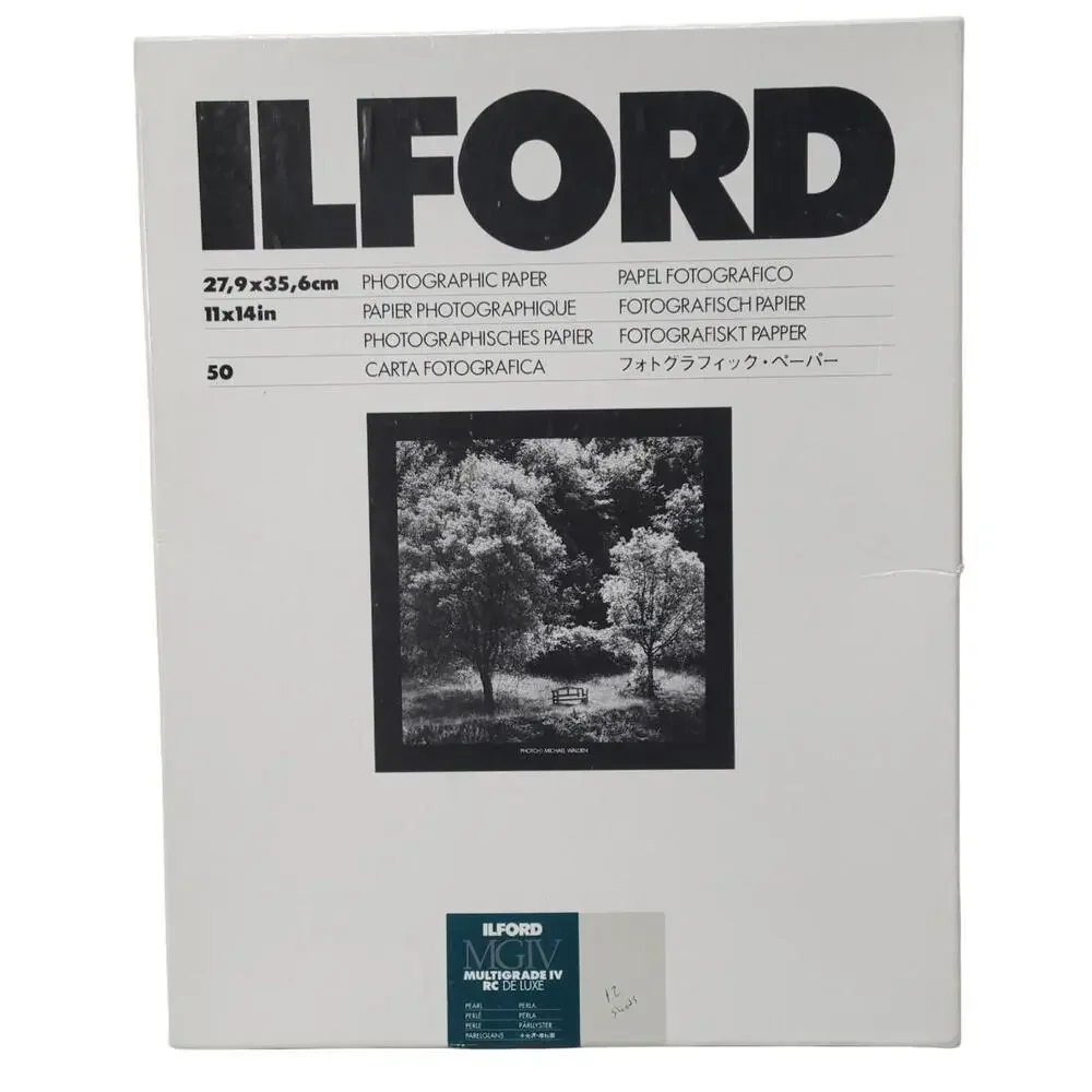 ILFORD MGIV Multigrade IV RC Deluxe 11x14 12 Sheets Pearl Photographic Paper